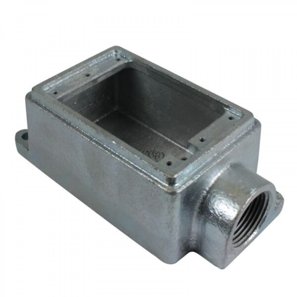 1-GANG CAST DEVICE BOXES DEAD END 2" DEEP