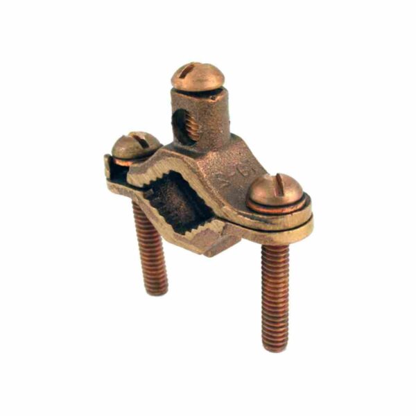 BRONZE DIRECT BURIAL BARE GROUND CLAMPS - BRONZE SCREW