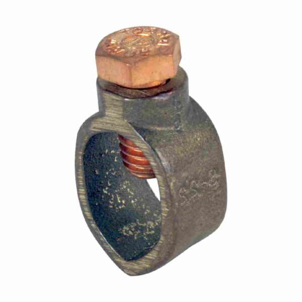 BRONZE DIRECT BURIAL GROUND ROD CLAMPS - BRONZE SCREW