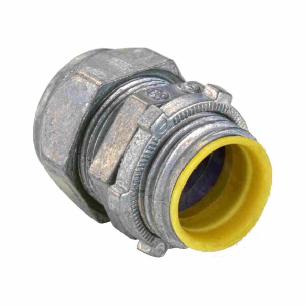ZINC DIE-CAST EMT CONNECTORS COMPRESSION TYPE INSULATED