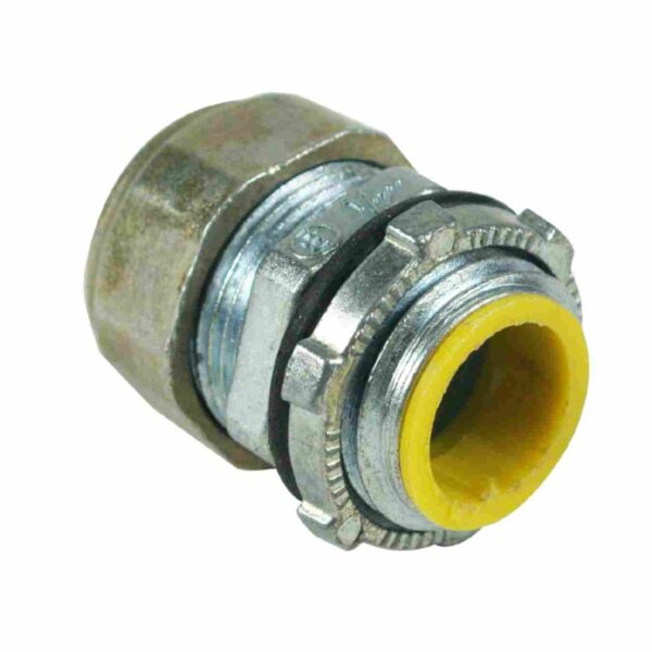 ZINC DIE-CAST EMT CONNECTORS COMPRESSION TYPE & RAIN TIGHT INSULATED